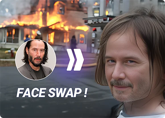 Viral meme created with the DeepFaceLab face swap tool